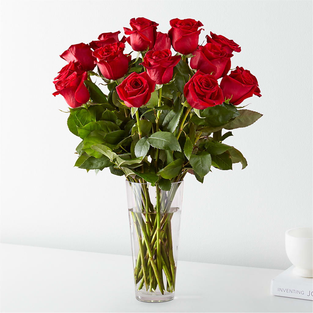 Long Stem Red Rose Bouquet – J ALEXANDER'S FLORIST, Jackson MI