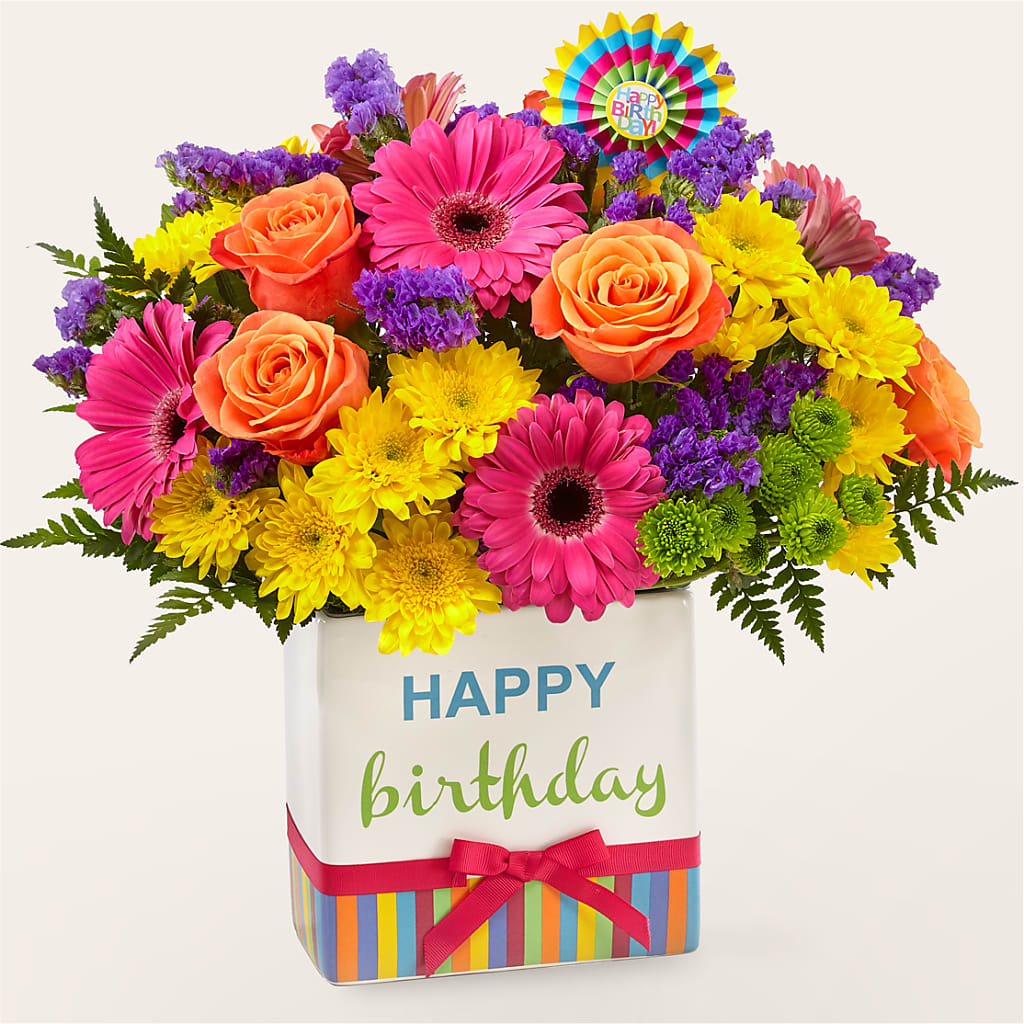 Birthday Brights Bouquet – J ALEXANDER'S FLORIST, Jackson MI