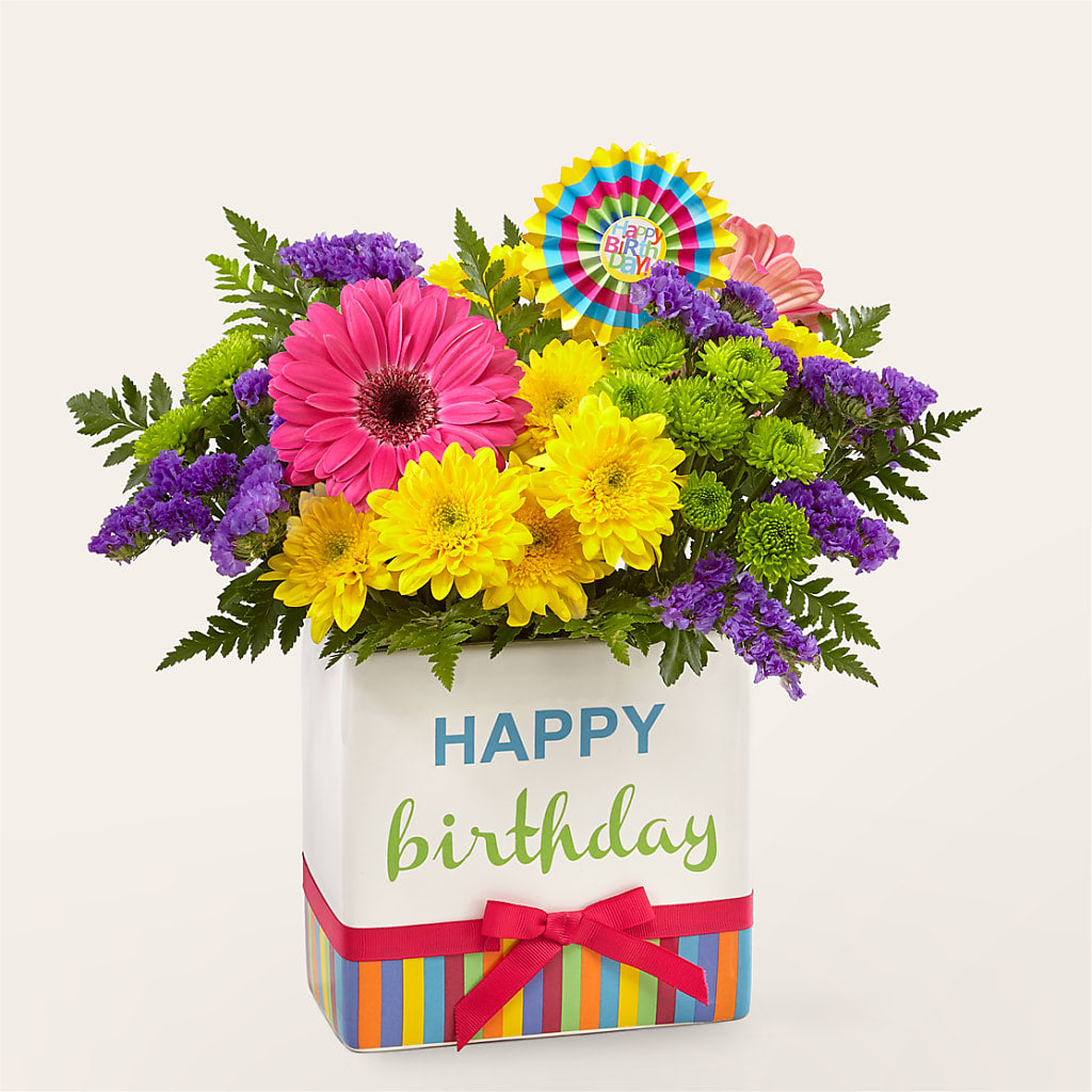Birthday Brights Bouquet – J ALEXANDER'S FLORIST, Jackson MI