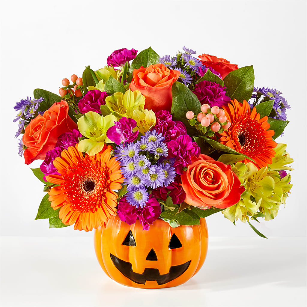 Tricks & Treats Pumpkin – J ALEXANDER'S FLORIST, Jackson MI