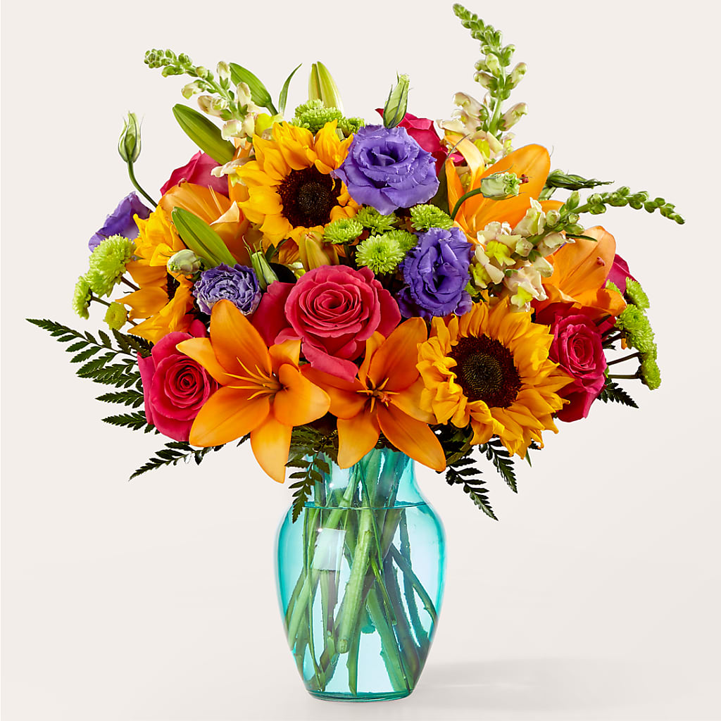 Double Rainbow Bouquet – J ALEXANDER'S FLORIST, Jackson MI