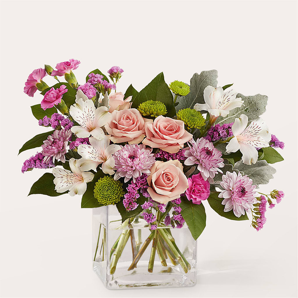 Pink Suede Bouquet – J ALEXANDER'S FLORIST, Jackson MI