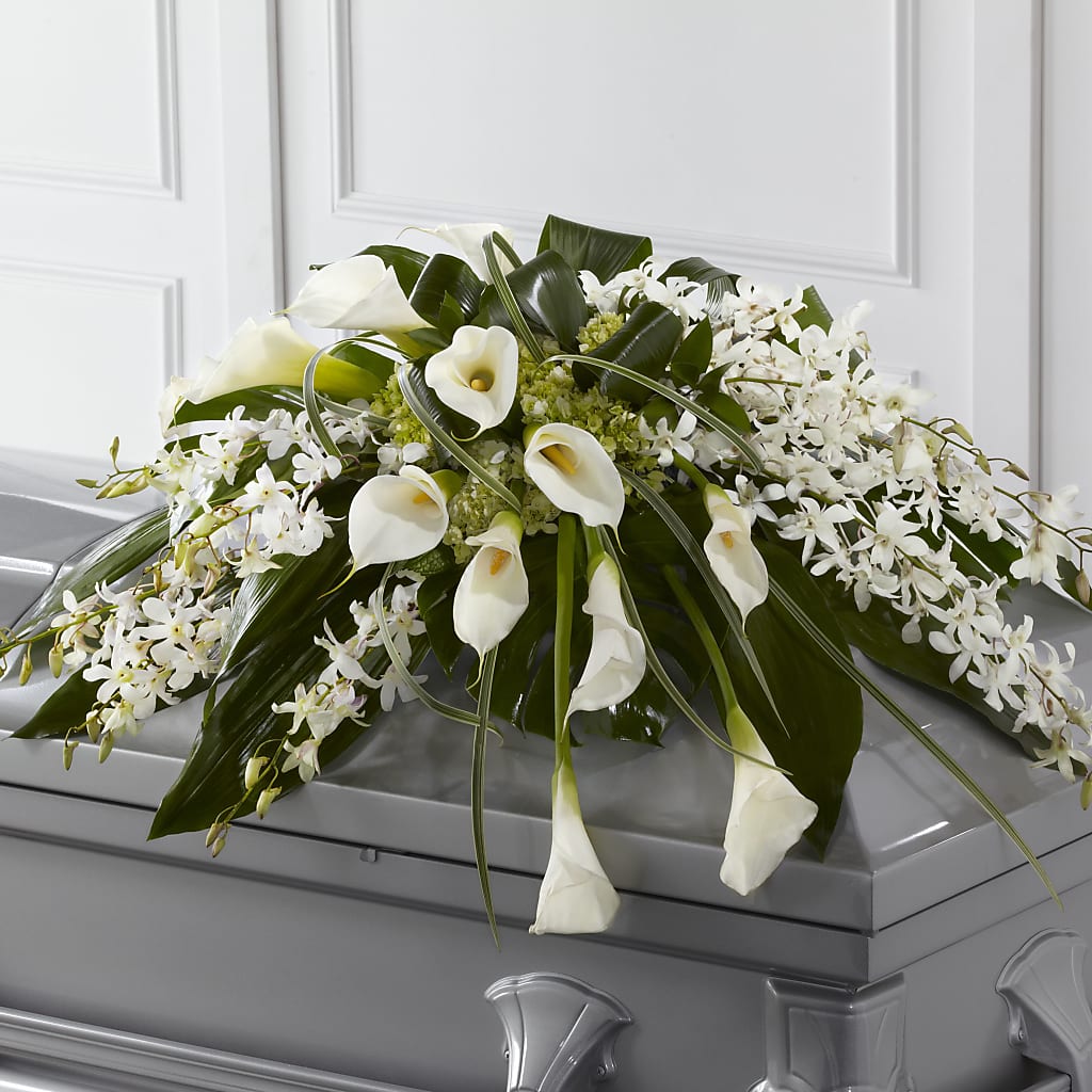 Angel Wings Casket Spray – J ALEXANDER'S FLORIST, Jackson MI