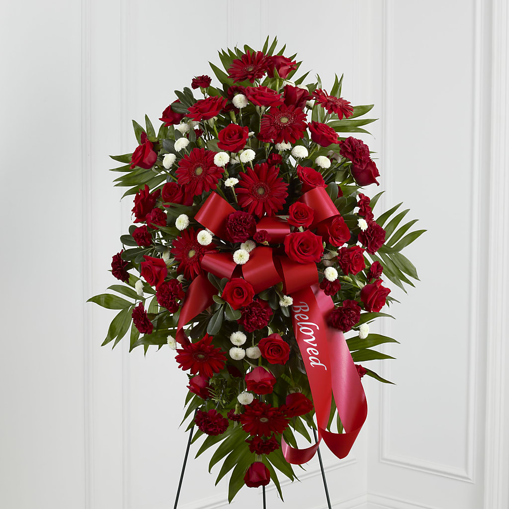 Treasured Memories Standing Spray – J ALEXANDER'S FLORIST, Jackson MI