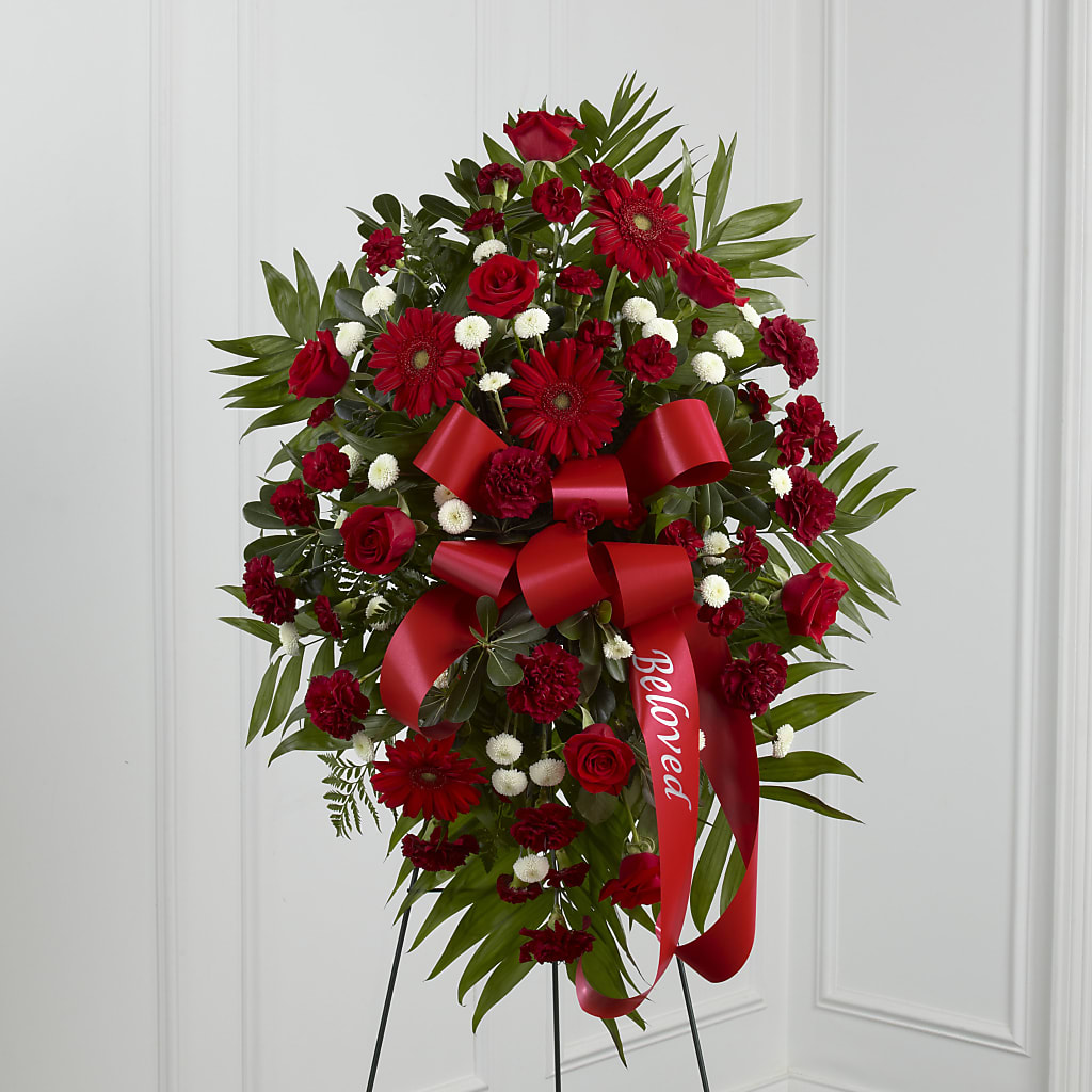 Treasured Memories Standing Spray – J ALEXANDER'S FLORIST, Jackson MI