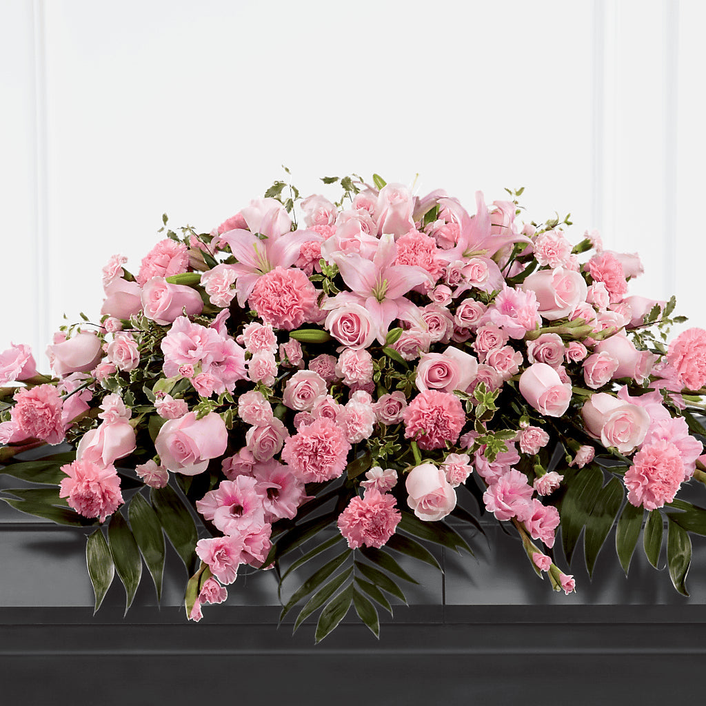 Garden of Comfort Casket Spray (Standard) – J ALEXANDER'S FLORIST, Jackson MI
