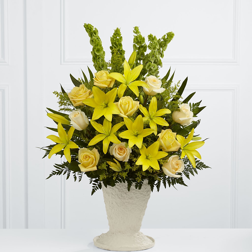 Golden Memories Arrangement – J ALEXANDER'S FLORIST, Jackson MI