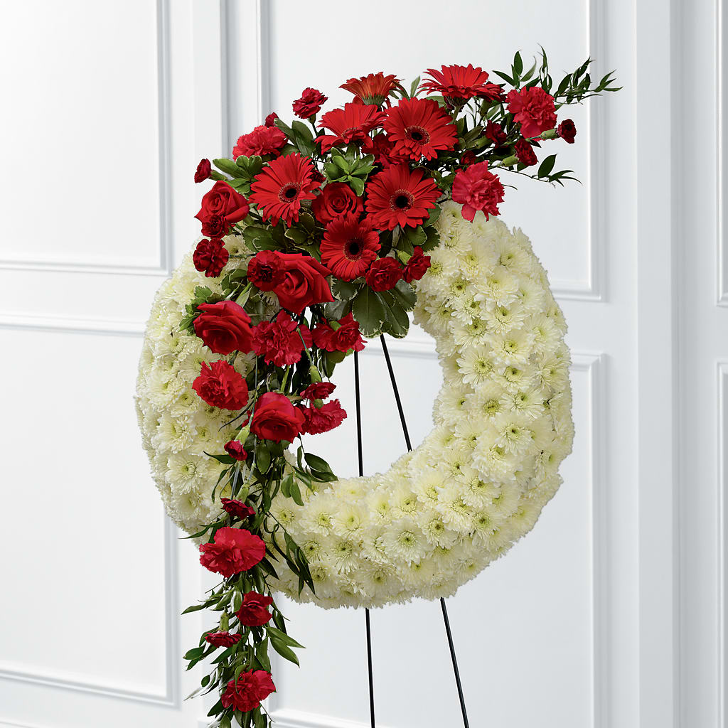 Graceful Tribute Wreath – J ALEXANDER'S FLORIST, Jackson MI