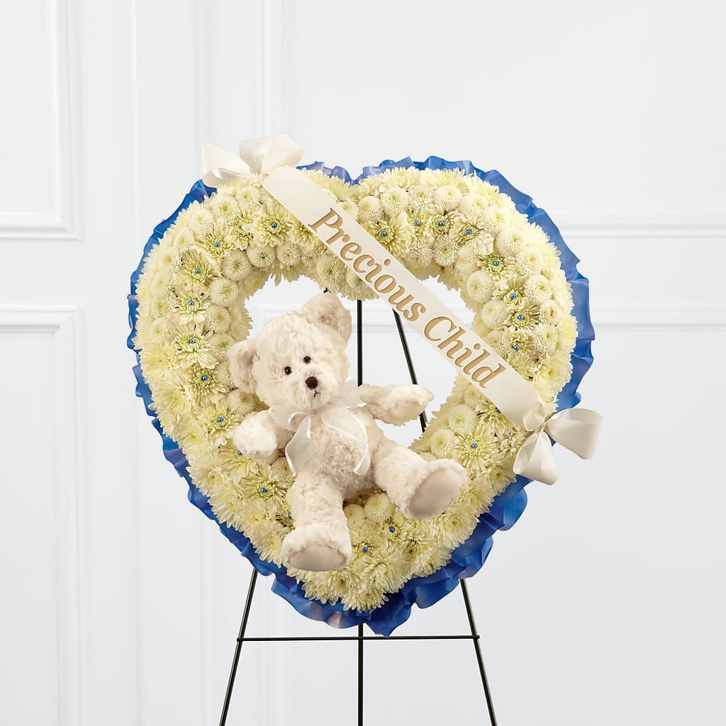 Precious Child Standing Heart – J ALEXANDER'S FLORIST, Jackson MI