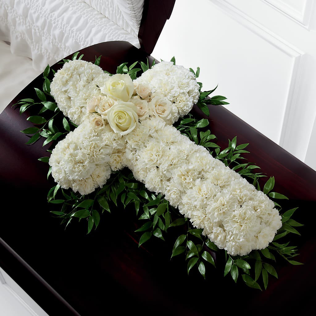 Peaceful Memories Casket Spray (Standard) – J ALEXANDER'S FLORIST, Jackson MI