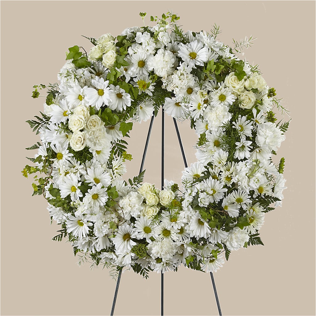Faithful Wishes Wreath – J ALEXANDER'S FLORIST, Jackson MI