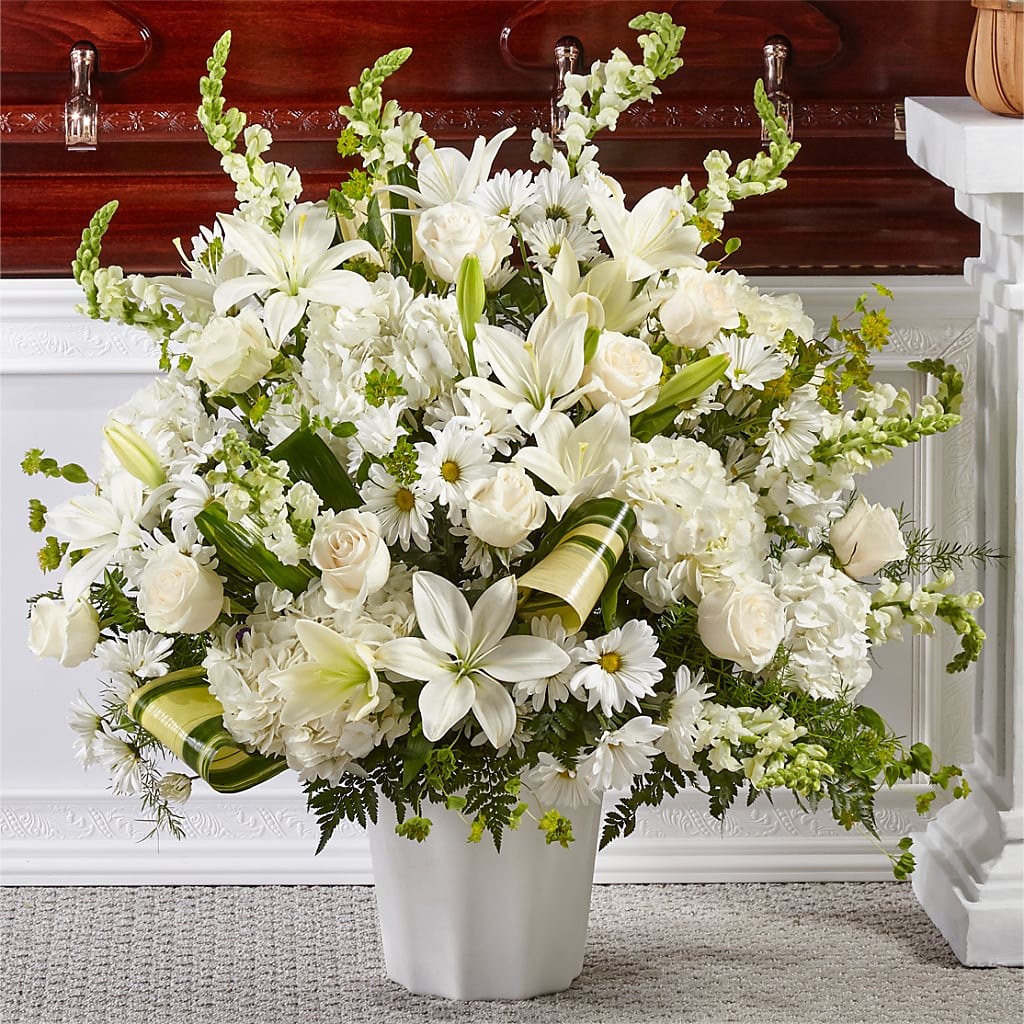 Thoughts of Tranquility Floor Basket – J ALEXANDER'S FLORIST, Jackson MI