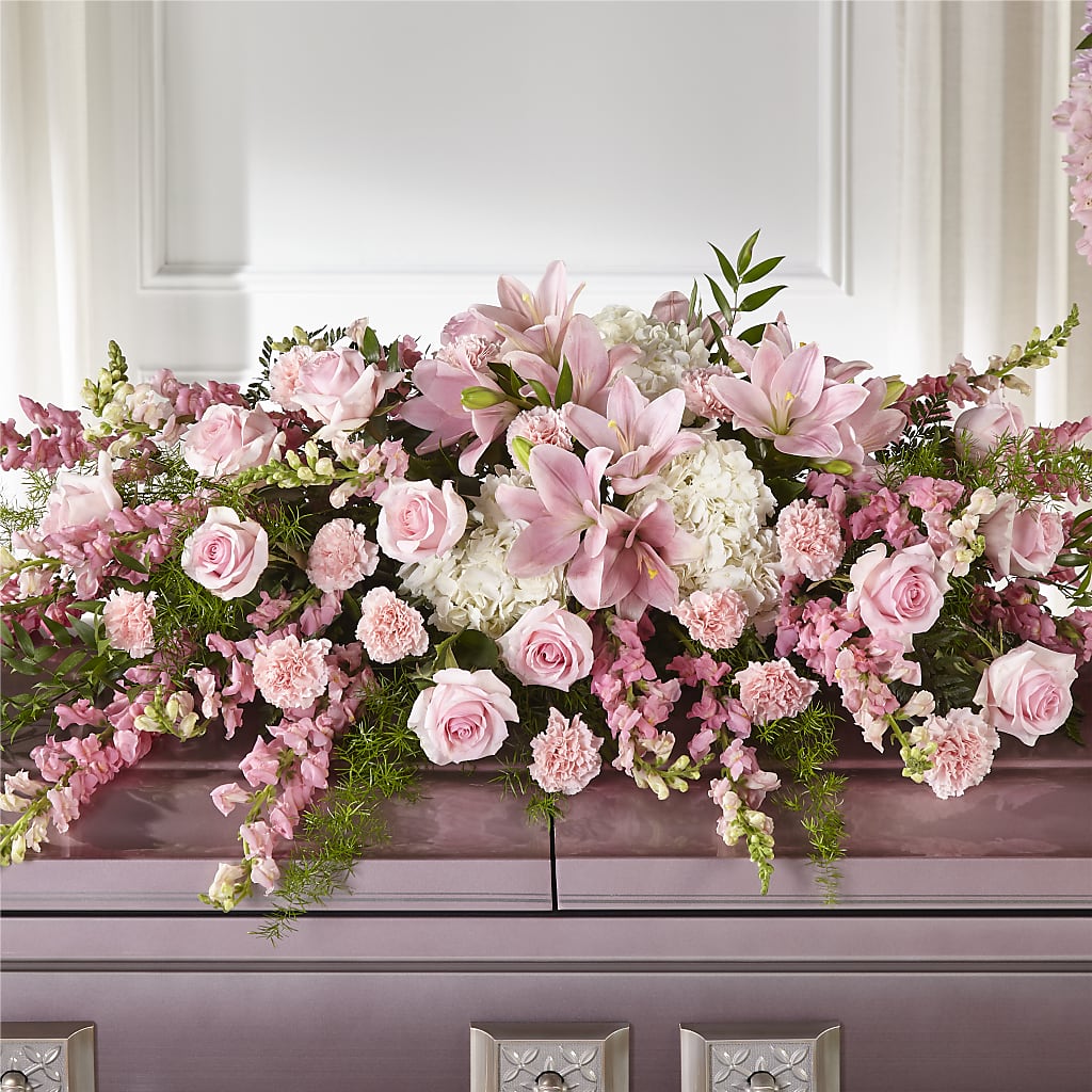 Life & Remembrance Casket Spray – J ALEXANDER'S FLORIST, Jackson MI