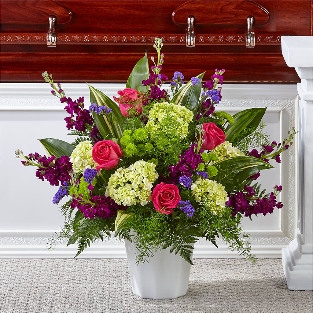 Beautiful Horizons Floor Basket – J ALEXANDER'S FLORIST, Jackson MI