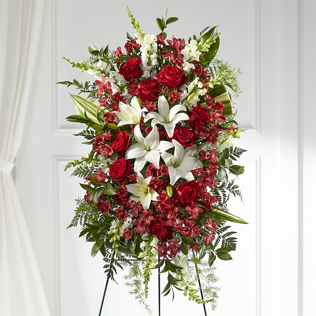Everlasting Memory Standing Spray – J ALEXANDER'S FLORIST, Jackson MI