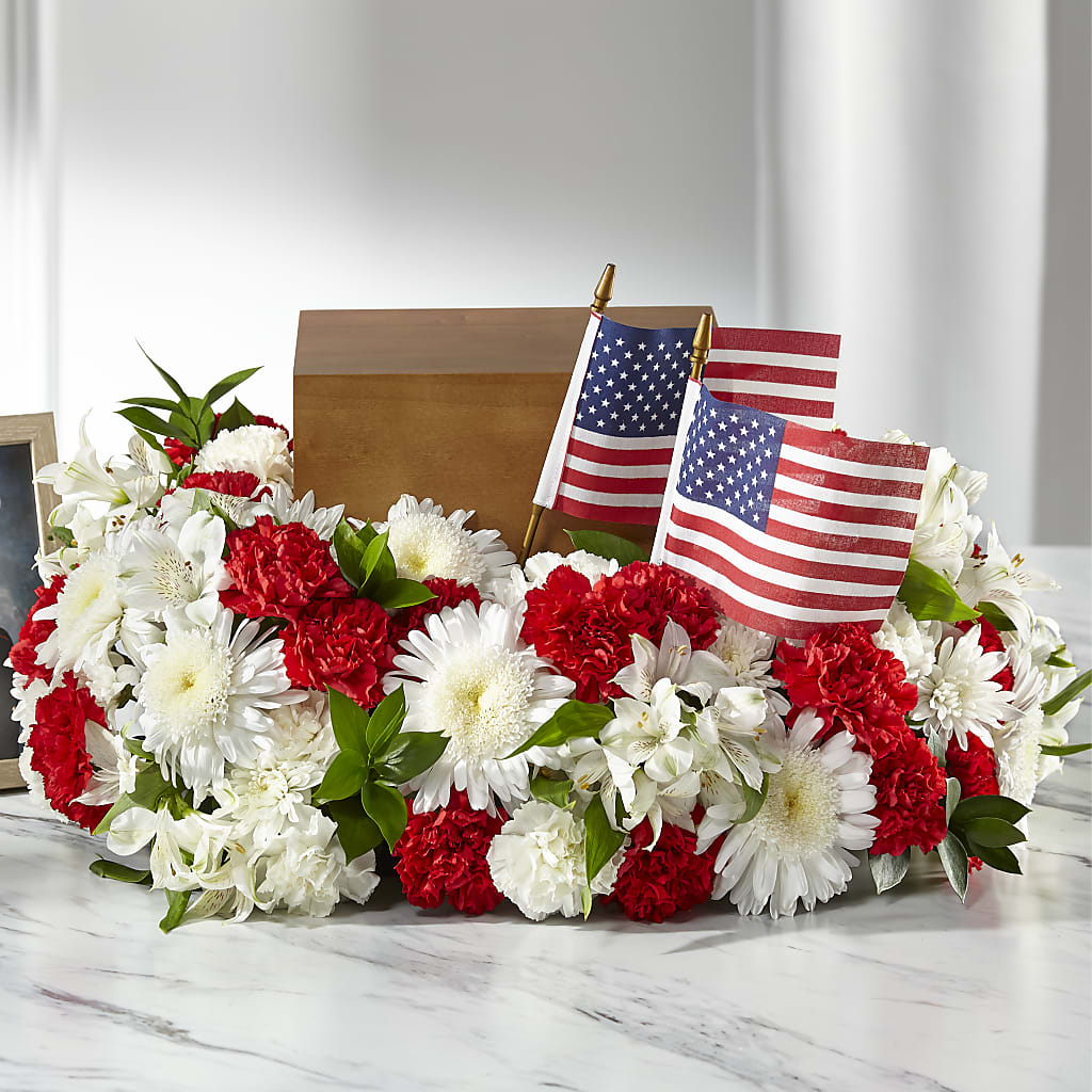Spirit of Patriotism Cremation Adornment – J ALEXANDER'S FLORIST, Jackson MI