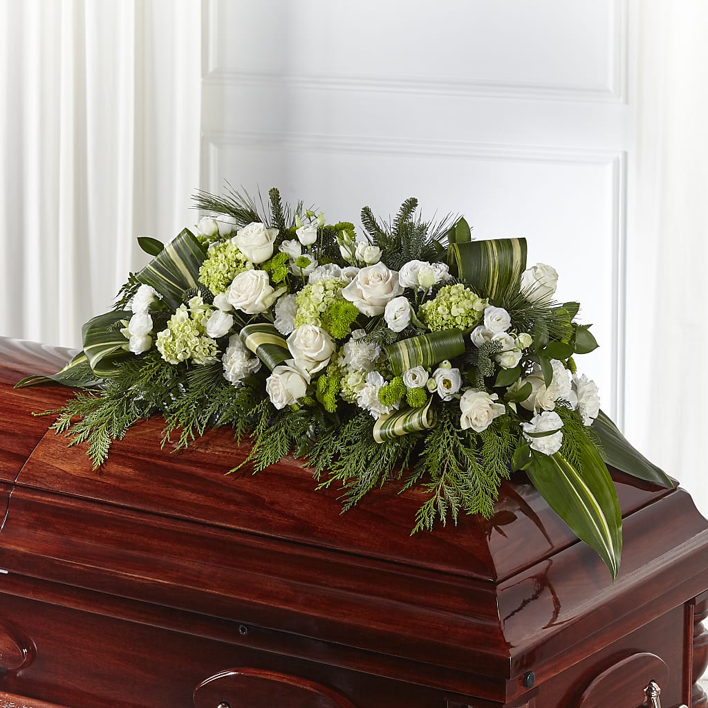 Hopeful Gesture Casket Spray – J ALEXANDER'S FLORIST, Jackson MI