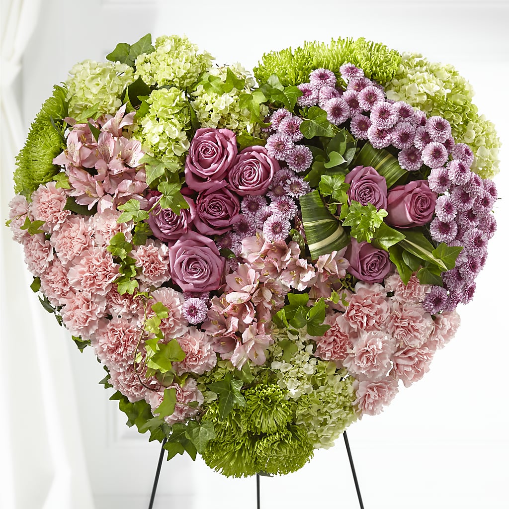 Heartwarming Standing Heart – J ALEXANDER'S FLORIST, Jackson MI