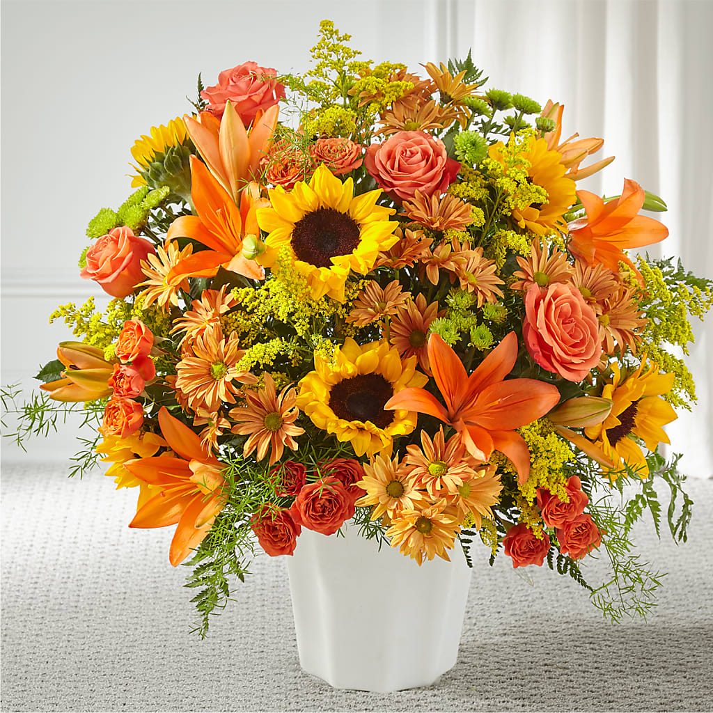 Harvest Thoughts Floor Basket – J ALEXANDER'S FLORIST, Jackson MI