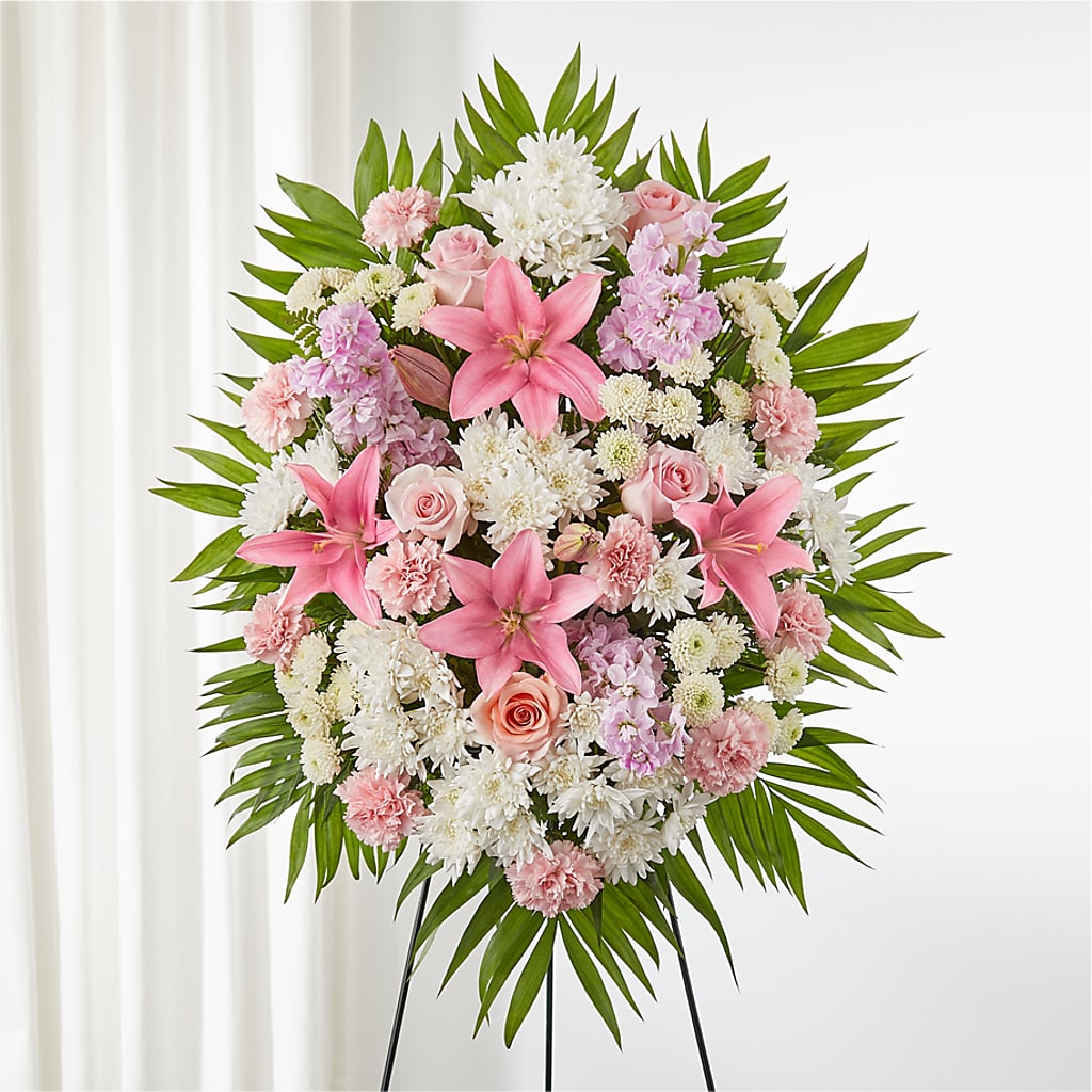 Offering Solace Standing Spray – J ALEXANDER'S FLORIST, Jackson MI