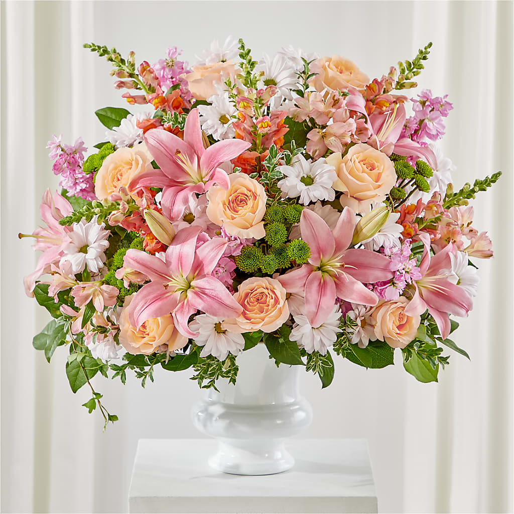 Heartfelt Gesture Urn Arrangement – J ALEXANDER'S FLORIST, Jackson MI