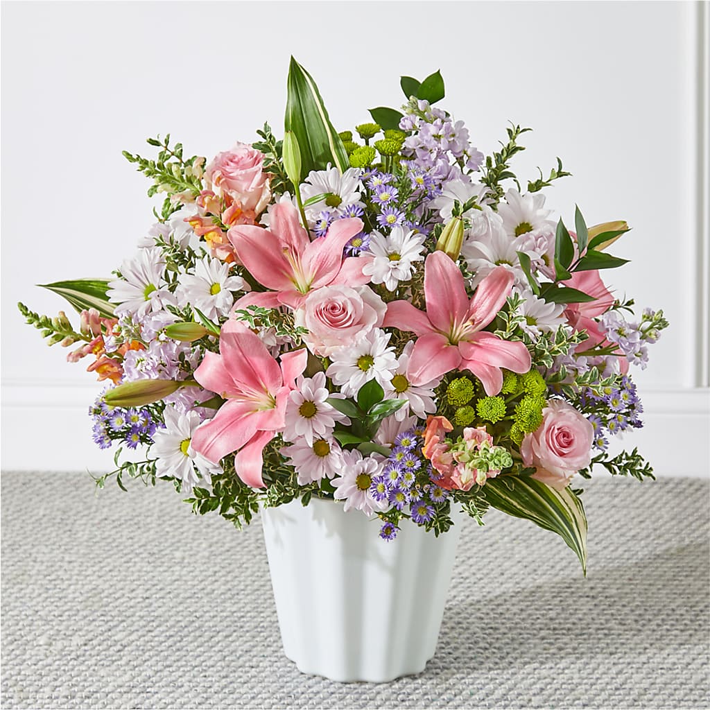Abundant Compassion Floor Basket – J ALEXANDER'S FLORIST, Jackson MI