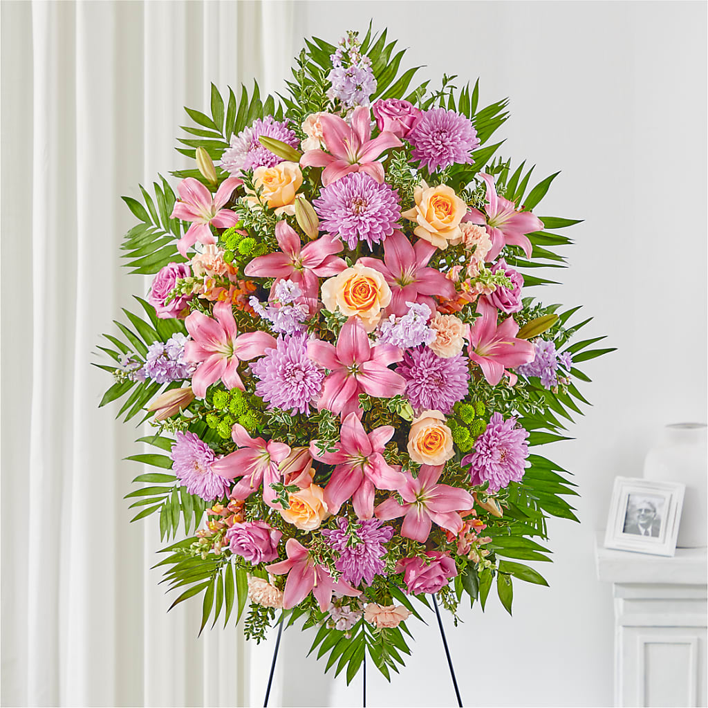 Love & Light Standing Spray – J ALEXANDER'S FLORIST, Jackson MI