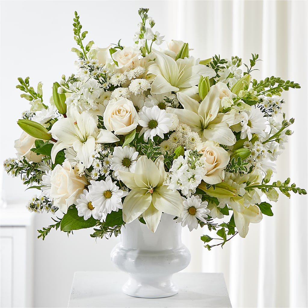 Uplifting Urn Arrangement – J ALEXANDER'S FLORIST, Jackson MI
