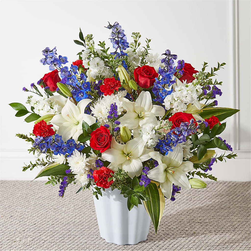 Consoled Floor Basket – J ALEXANDER'S FLORIST, Jackson MI