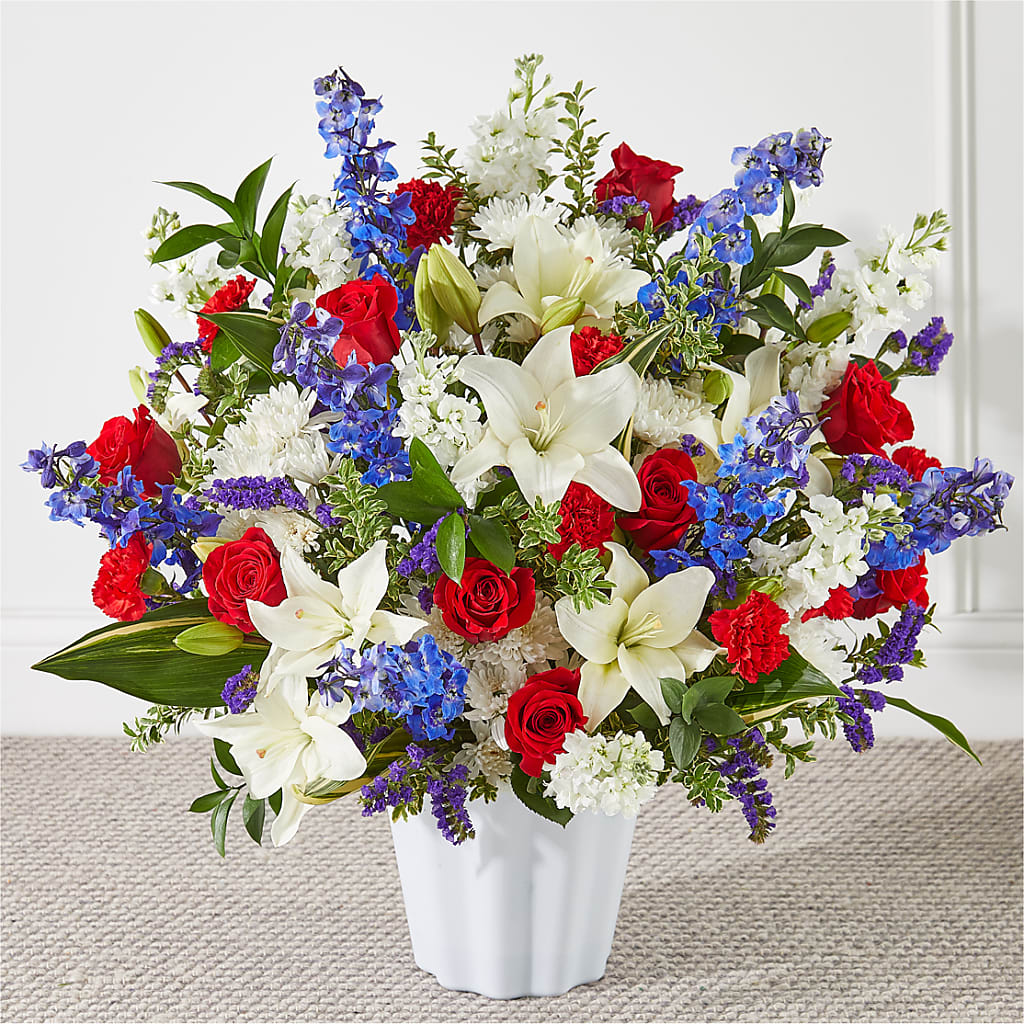 Consoled Floor Basket – J ALEXANDER'S FLORIST, Jackson MI