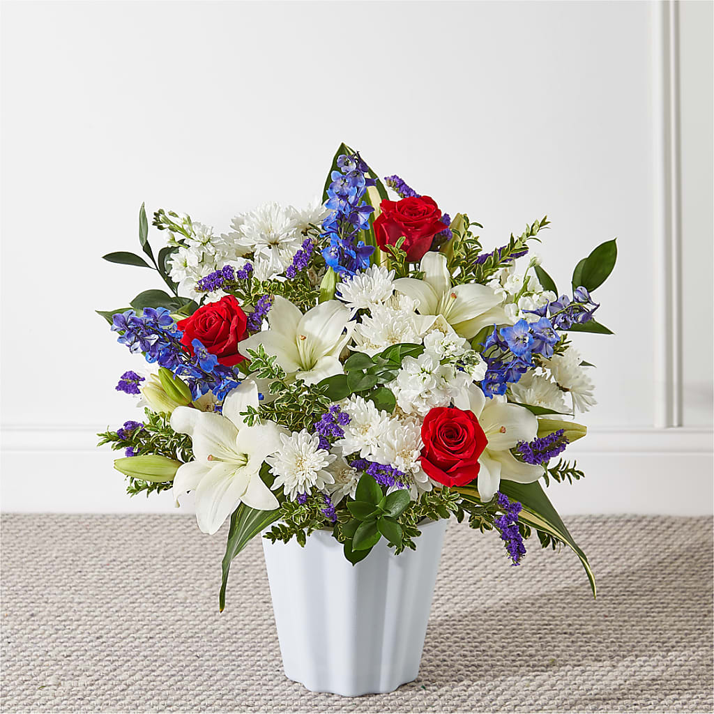 Consoled Floor Basket – J ALEXANDER'S FLORIST, Jackson MI