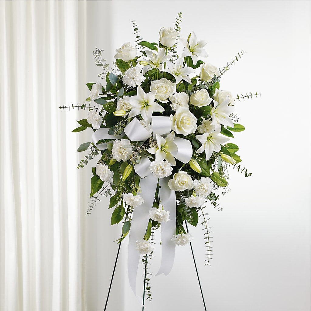 With Care Standing Spray – J ALEXANDER'S FLORIST, Jackson MI