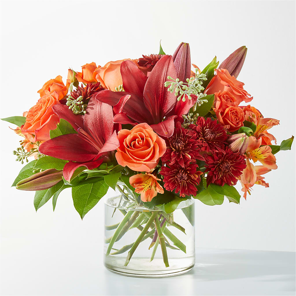 Crimson Leaves Bouquet – J ALEXANDER'S FLORIST, Jackson MI