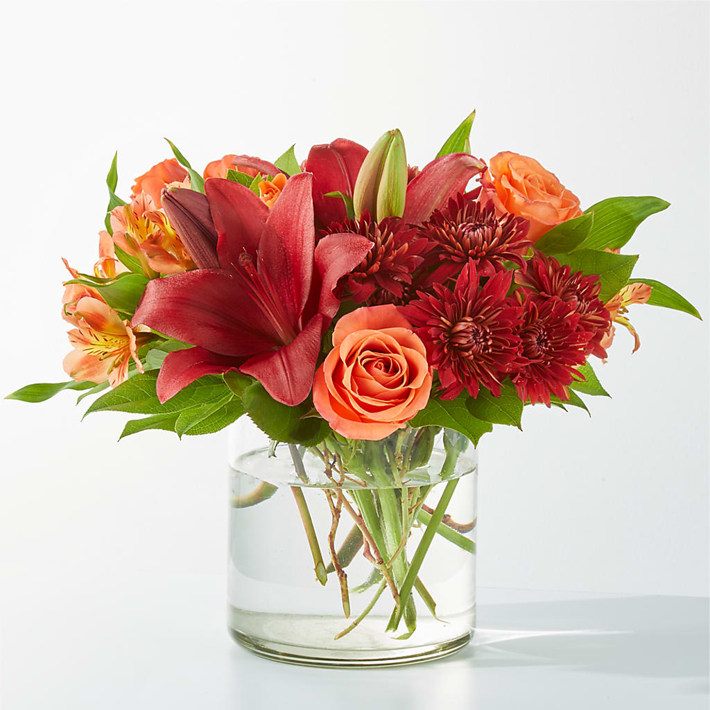 Crimson Leaves Bouquet – J ALEXANDER'S FLORIST, Jackson MI