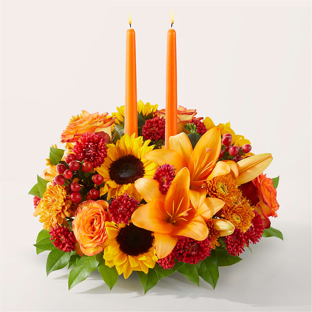 Grateful Centerpiece – J ALEXANDER'S FLORIST, Jackson MI