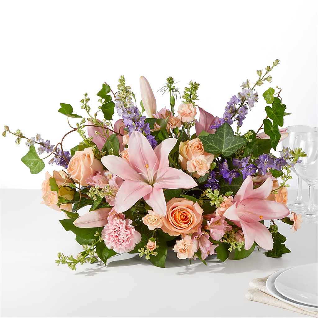 Blossom Time Centerpiece – J ALEXANDER'S FLORIST, Jackson MI