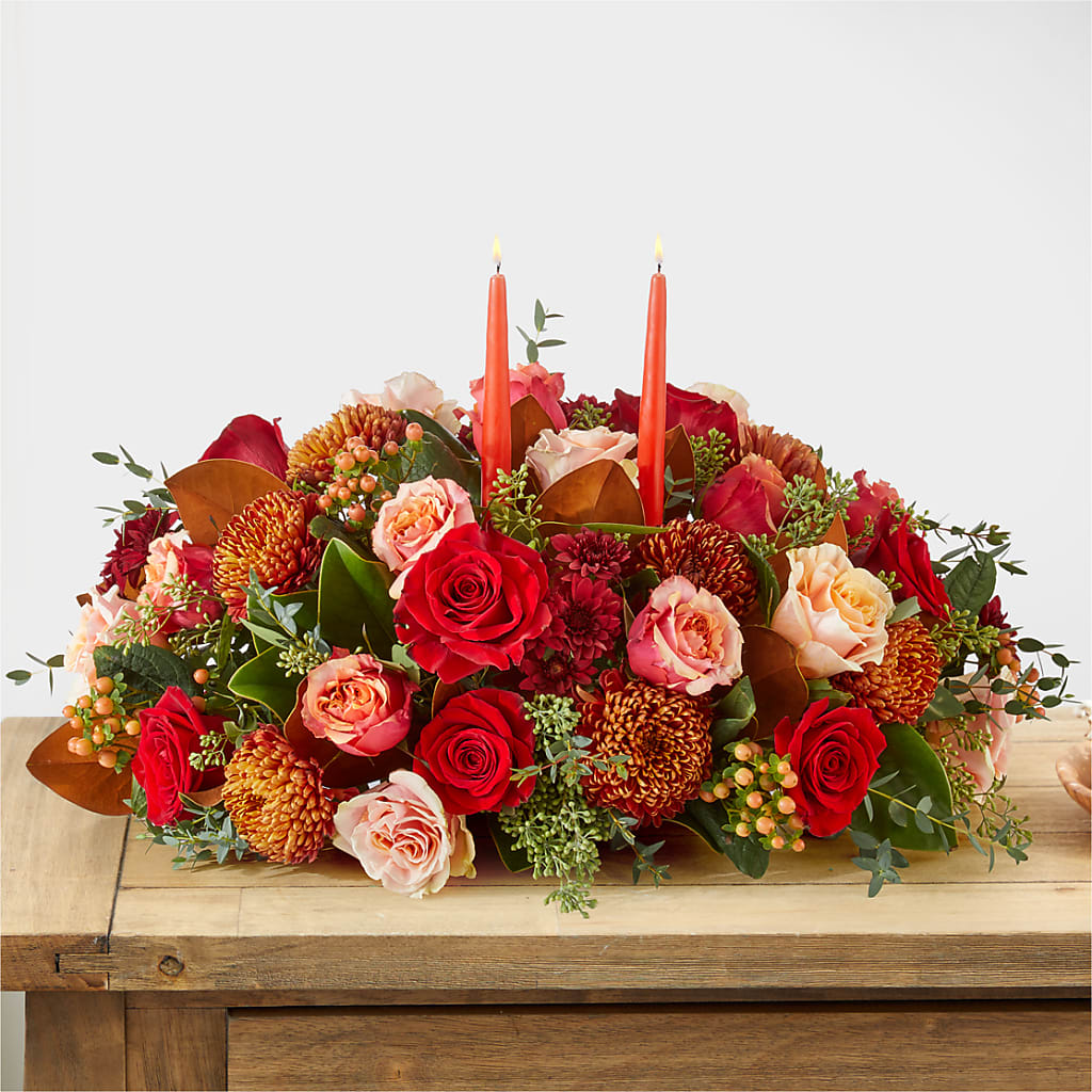 Gather Near Centerpiece – J ALEXANDER'S FLORIST, Jackson MI