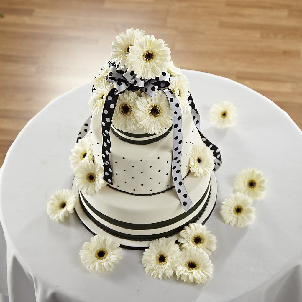 Simple Sophistication Cake Décor – J ALEXANDER'S FLORIST, Jackson MI