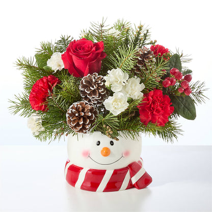 Jolly Snowman Bouquet – J ALEXANDER'S FLORIST, Jackson MI