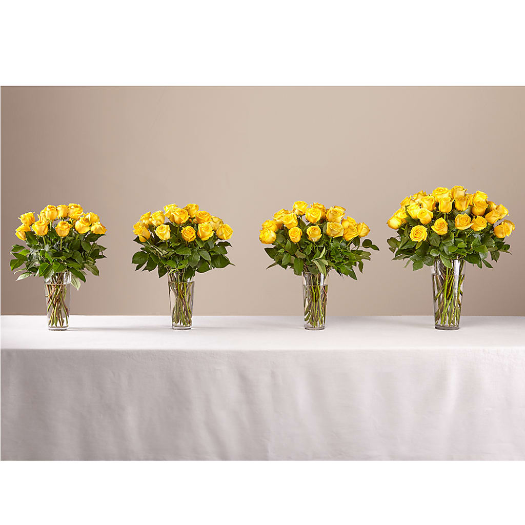 Long Stem Yellow Rose Bouquet – J ALEXANDER'S FLORIST, Jackson MI