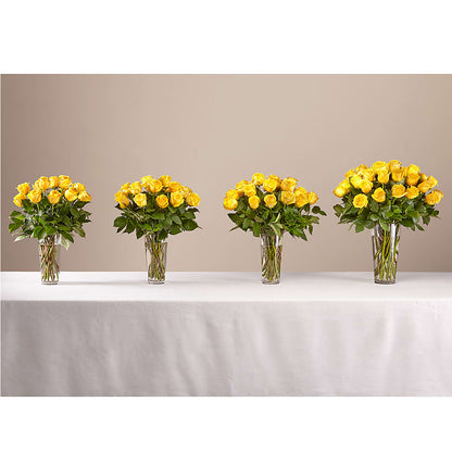 Long Stem Yellow Rose Bouquet – J ALEXANDER'S FLORIST, Jackson MI