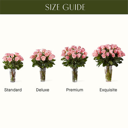 Long Stem Pink Rose Bouquet – J ALEXANDER'S FLORIST, Jackson MI