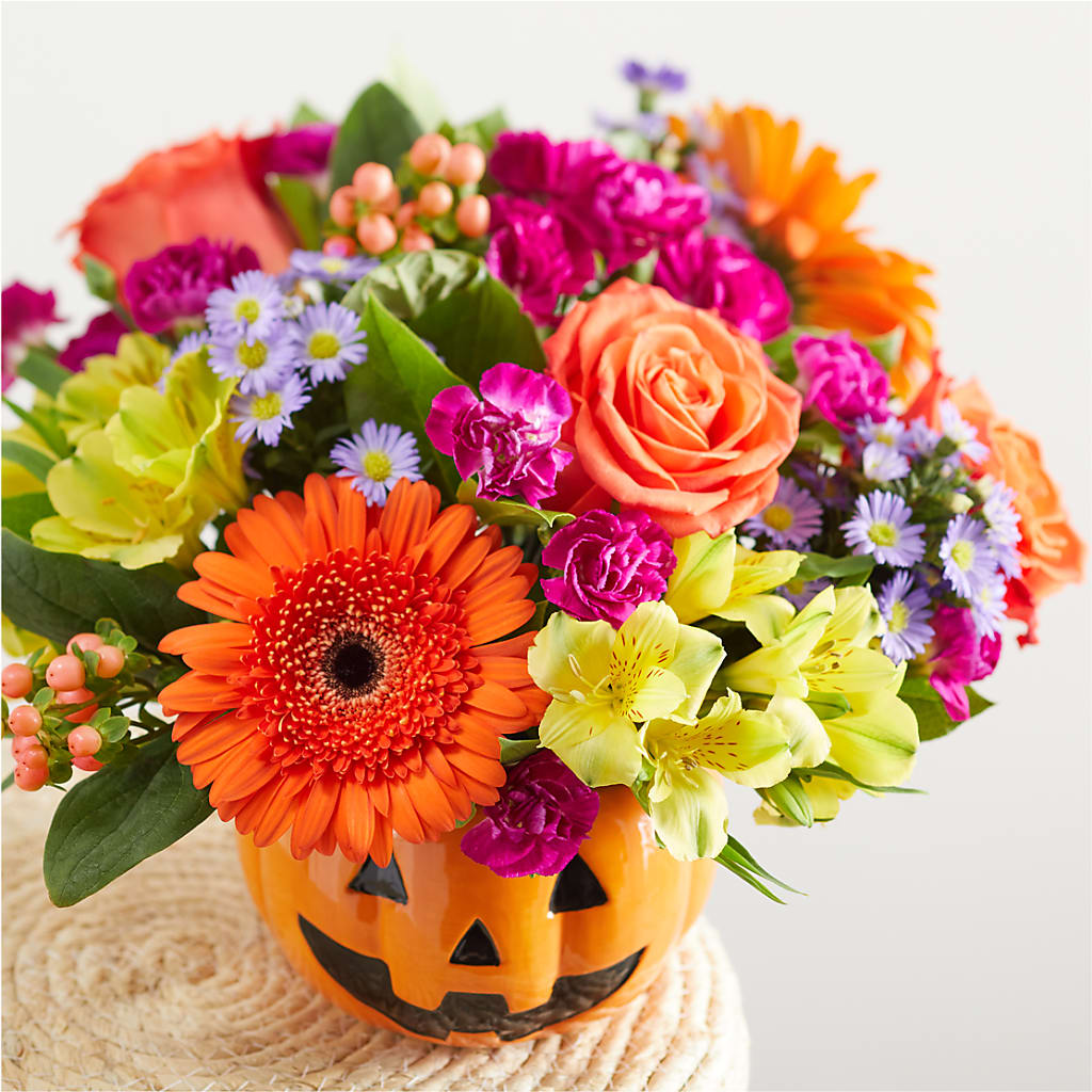 Tricks & Treats Pumpkin – J ALEXANDER'S FLORIST, Jackson MI