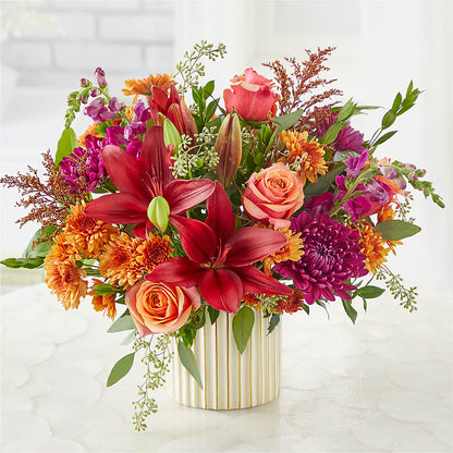 Burgundy Landscape Bouquet – J ALEXANDER'S FLORIST, Jackson MI
