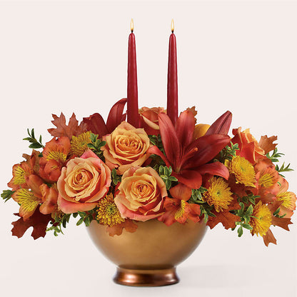 Harvest Table Centerpiece – J ALEXANDER'S FLORIST, Jackson MI