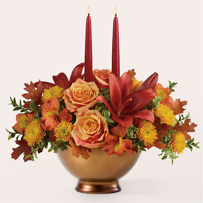 Harvest Table Centerpiece – J ALEXANDER'S FLORIST, Jackson MI