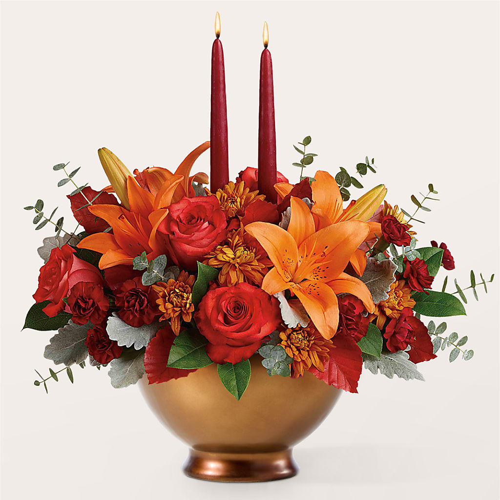 Fruits of Fall Centerpiece – J ALEXANDER'S FLORIST, Jackson MI
