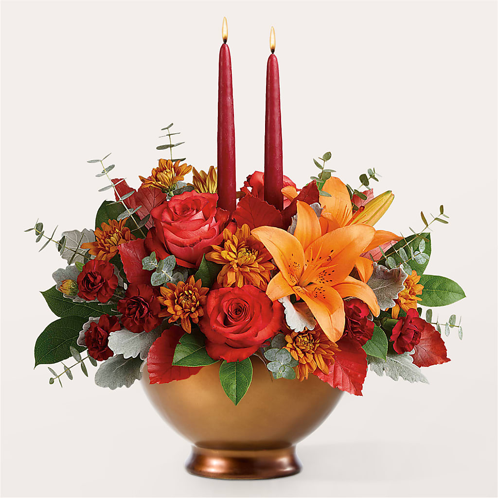 Fruits of Fall Centerpiece – J ALEXANDER'S FLORIST, Jackson MI