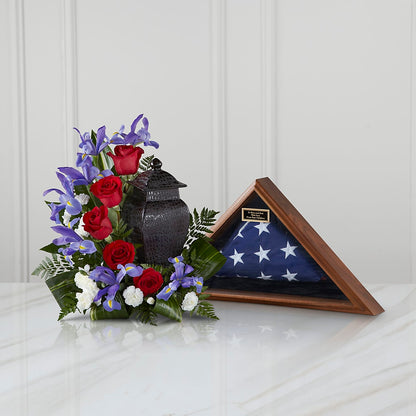 Patriotic Tribute Arrangement – J ALEXANDER'S FLORIST, Jackson MI