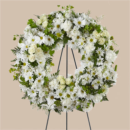 Faithful Wishes Wreath – J ALEXANDER'S FLORIST, Jackson MI